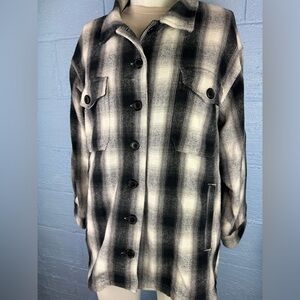Lucky Brand Monochrome Plaid Shirt Size XL Men’s